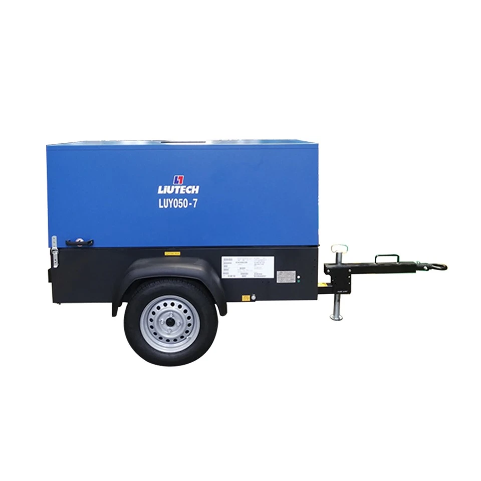 050-7 liutech ar compressor175 psi diesel 7 bar compressor de ar para mineração