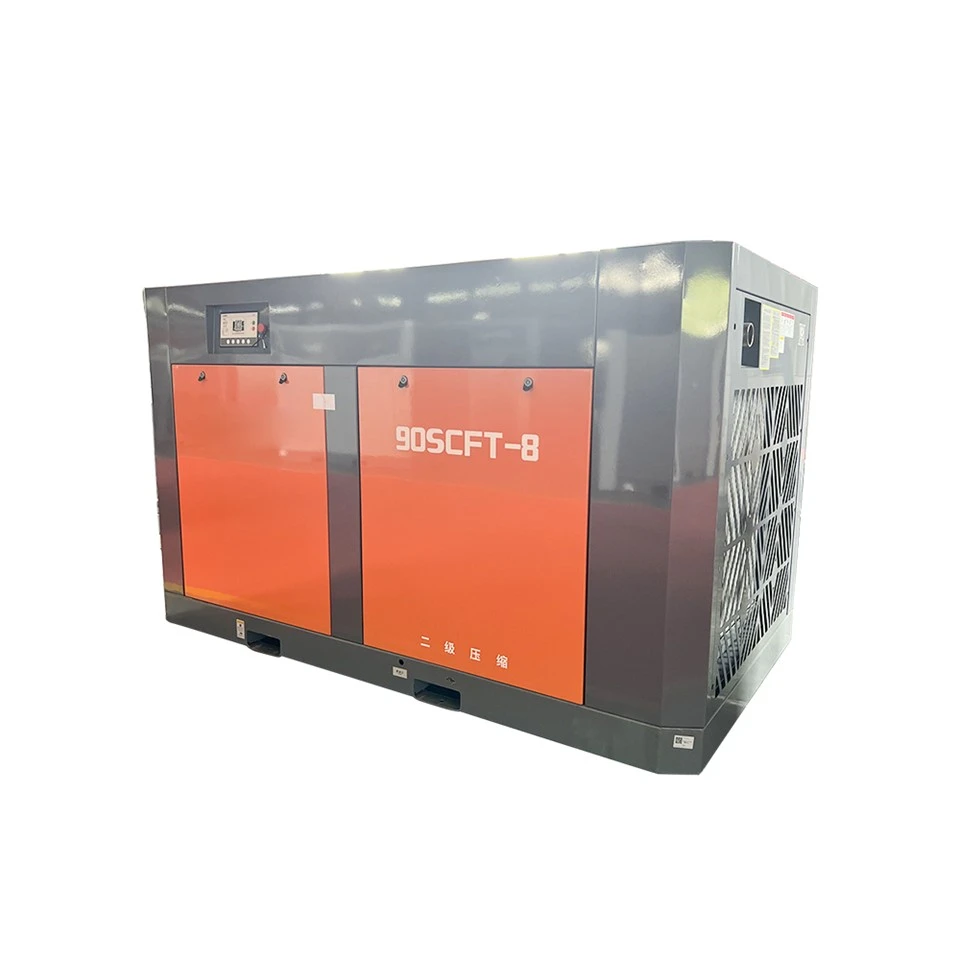 Compressor de ar tipo parafuso rotativo elétrico montado em caminhão